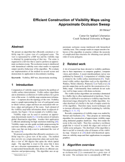 Efficient Construction of Visibility Maps using Approximate Occlusion