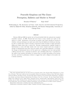 Preemption, Ballistics and Murder in Newark!