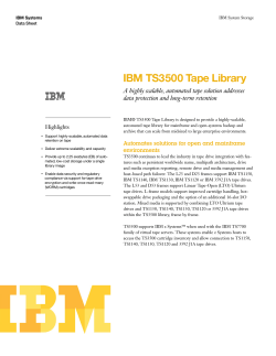IBM TS3500 Tape Library