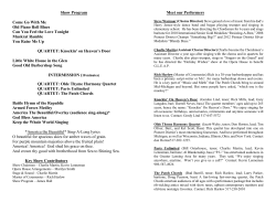 2015 Grand Ledge Show Program Draft 1