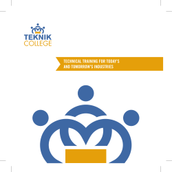 technical training for today`s and tomorrow`s industries