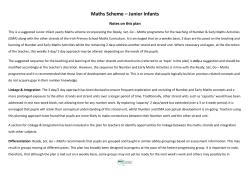Maths Scheme &ndash; Junior Infants