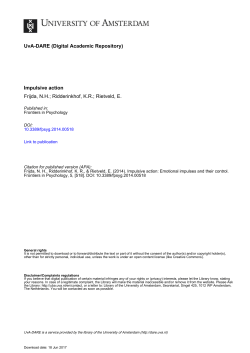 Impulsive action - Research Explorer