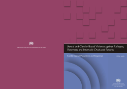Sexual and Gender-Based Violence against Refugees