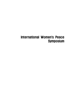 International Women`s Peace Symposium