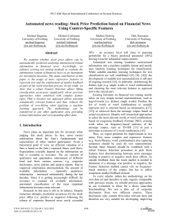 Stock Price Prediction Based on Financial News Using Context
