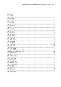 Contents - The Irish Jurist