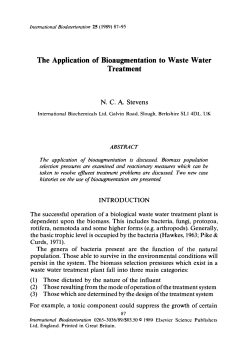 The application of bioaugmentation to waste