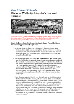 Our Mutual Friends Dickens Walk #5: Lincoln`s Inn and Temple