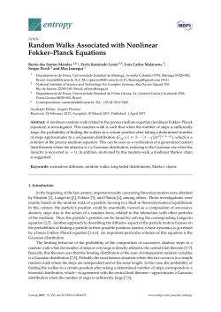 Random Walks Associated with Nonlinear Fokker&ndash;Planck Equations