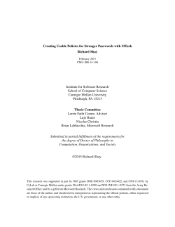 Creating Usable Policies for Stronger Passwords with