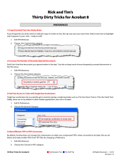30 Dirty Tricks for Acrobat 8