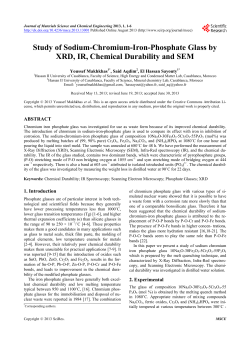 Study of Sodium-Chromium-Iron-Phosphate Glass by XRD, IR