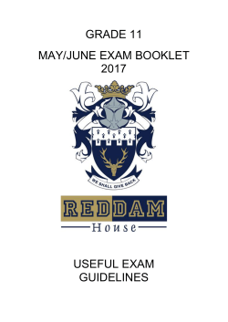 grade 11 may/june exam booklet 2017 useful exam guidelines