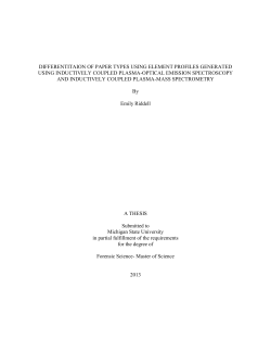 differentitaion of paper types using element profiles generated using