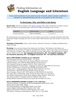 English Language and Literature