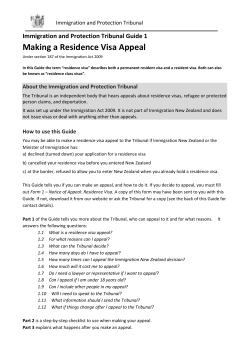 A Guide to Lodging a Residence Class Visa Appeal