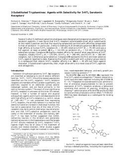 2-Substituted Tryptamines: Agents with