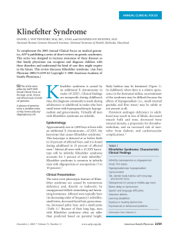 Klinefelter Syndrome