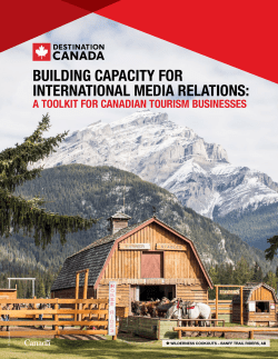 Toolkit - Destination Canada