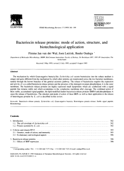 Bacteriocin release proteins: mode of action, structure, and