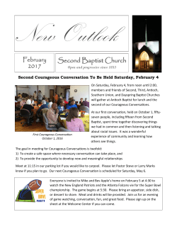 here - Second Baptist Church