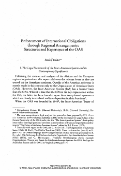 through Regional Arrangements: