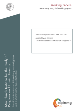 full article - Max Planck Institute for the Study of Religious and Ethnic