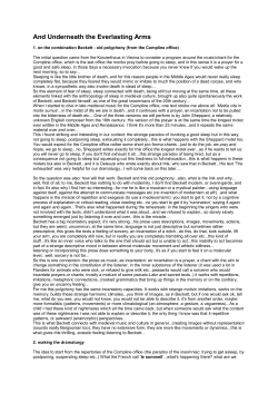 And Underneath the Everlasting Arms