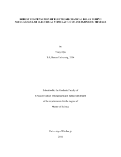 ROBUST COMPENSATION OF ELECTROMECHANICAL DELAY