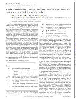 Altering blood flow does not reveal differences between nitrogen