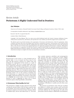 Periosteum: A Highly Underrated Tool in Dentistry