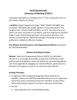 Summary of General Meeting, February 26, 2017 - nycd16