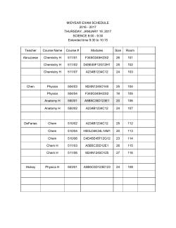 Exam Schedule Full version