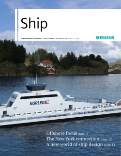 Offshore focus page 5 The New York connection page 12 A new