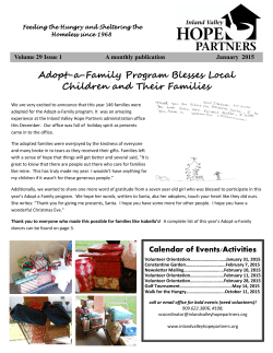 January 2015 - Inland Valley Hope Partners