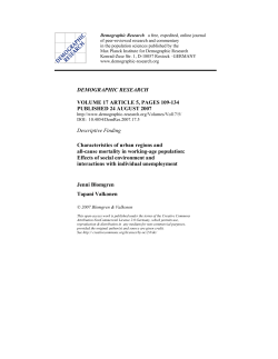 Characteristics of urban regions and all