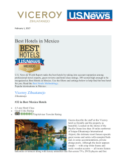 Best Hotels in Mexico - Viceroy Hotels and Resorts