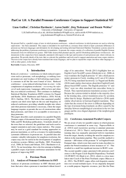 ParCor 1.0: A Parallel Pronoun-Coreference Corpus to