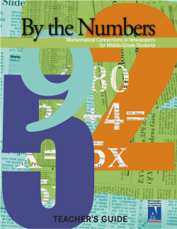 By the numbers: Mathematical connections in newspapers