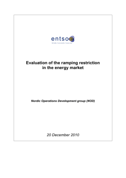 Evaluation of the ramping restriction in the energy market