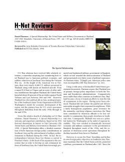 The Special Relationship - H-Net