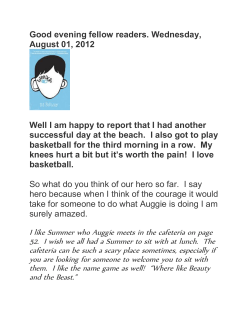 I like Summer who Auggie meets in the cafeteria on page 52. I wish