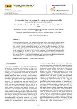 Optimization of oxyhydrogen gas flow rate as a supplementary fuel