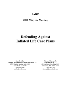 Defending Against Inflated Life Care Plans
