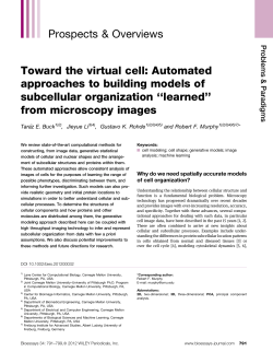 Toward the virtual cell: Automated approaches to