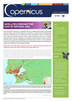 Satellites pinpoint the loss of natural soil