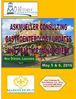 1001 Toulouse St., New Orleans, LA 70112 Local (504) 586