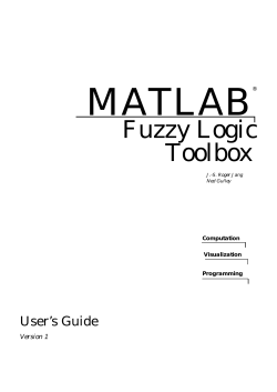 Fuzzy Logic Toolbox User`s Guide