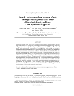 Genetic, environmental and maternal effects on magpie nestling
